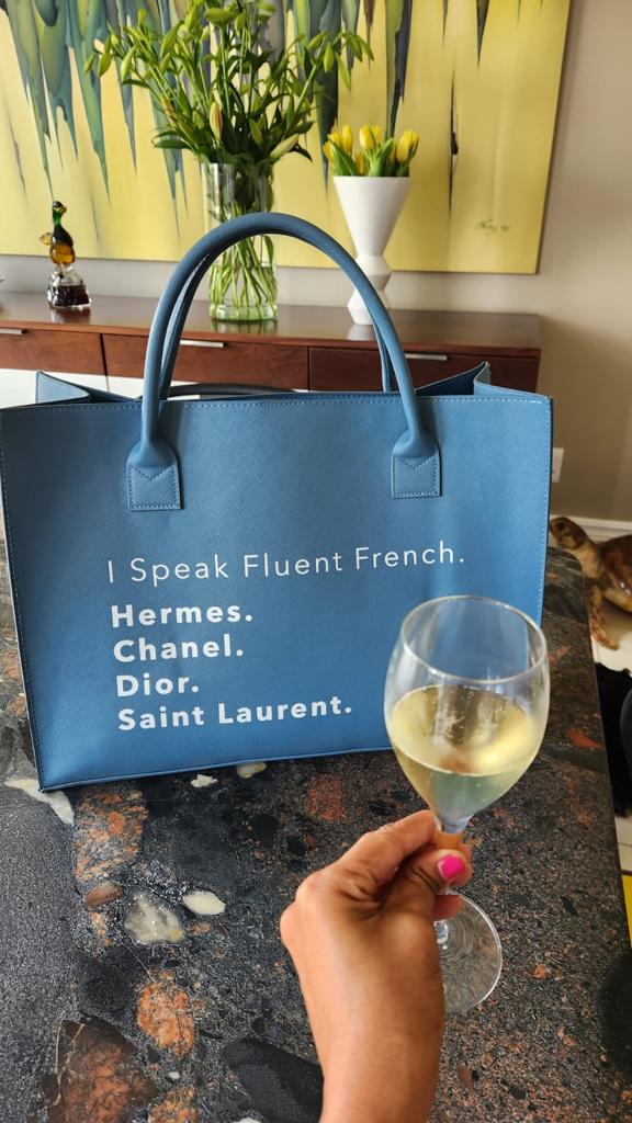 GJFT DENIM TOTE $85.00