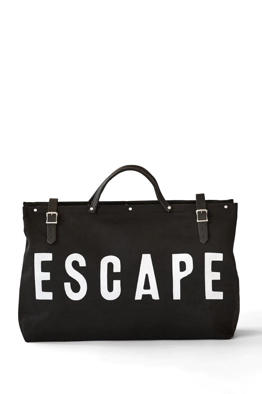 GJES CANVAS WEEKENDER BLACK-WHITE $175.00