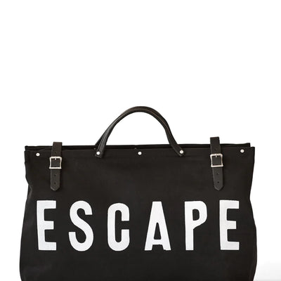 GJES CANVAS WEEKENDER BLACK-WHITE $175.00