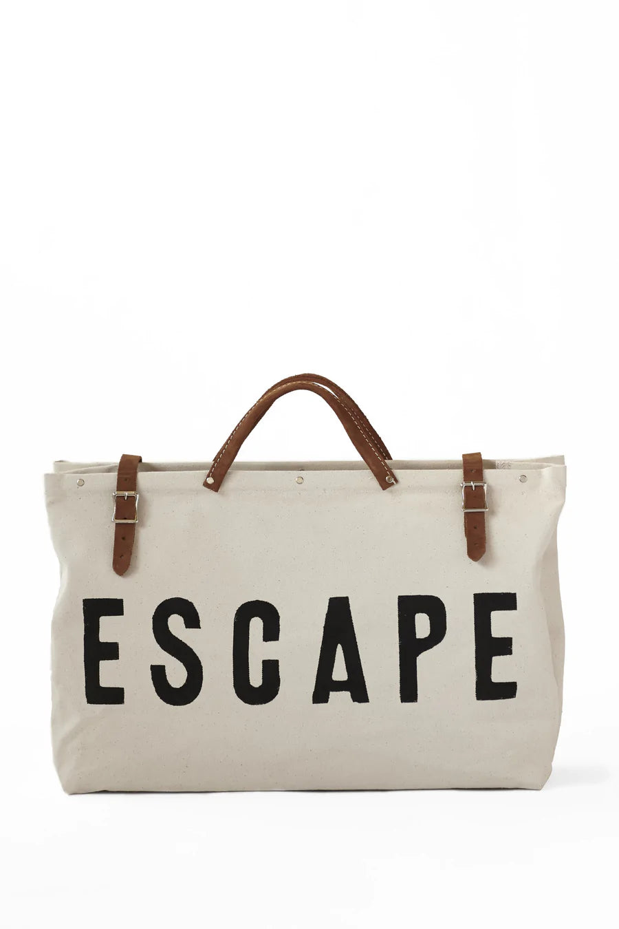 GJES CANVAS WEEKENDER NATURAL -BLACK $175.00