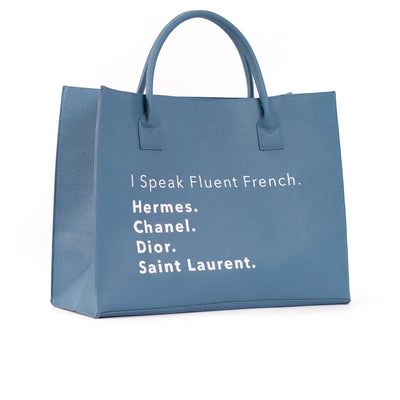 GJFT DENIM TOTE $85.00