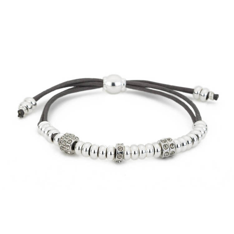 RB4S - Slate Beaded & Crystal Bracelet | Buy Gillian Julius Jewelry