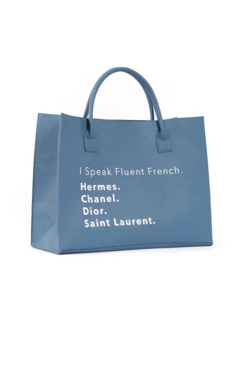 GJFT DENIM TOTE $85.00